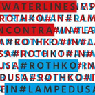 Waterlines incontra Rothko in Lampedusa