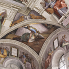 Michelangelo Buonarroti, Cappella Sistina, Davide e Golia dopo l’installazione del nuovo impianto di illuminazione. Foto Boutique Creativa © Governatorato SCV – Direzione dei Musei