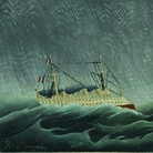 Henri Rousseau, Le Navire dans la tempête/ Transatlantico in tempesta, 1899 ca. Olio su tela, cm 54 x 65. Parigi, Musée de l'Orangerie, Collection J.Walter-P.Guillaume. © RMN‐Grand Palais (Musée de l’Orangerie)/Franck Raux