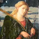 Palma il Vecchio, Polittico della Presentazione della Vergine (particolare). Olio su tavola. Serina (Bg), Parrocchia di Santa Maria Annunciata. Restauro a cura della Fondazione Credito Bergamasco