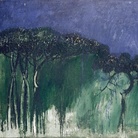 Carlo Mattioli, Nel pineto, 1983, Olio su tela, 150 x 130 cm, Collezione privata | Courtesy of Labirinto della Masone, Fontanello, Parma