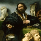 Lorenzo Lotto, Ritratto di Andrea Odoni, 1527, Olio su tela, 101 × 114 cm, Londra, Buckingham Palace, Royal Collection of the United Kingdom