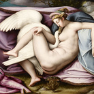 Francesco Ubertini detto Bachiacca (1494 - 1597), Leda e il cigno, Olio su tavola, 78 x 57 cm, Bergamo, Accademia Carrara