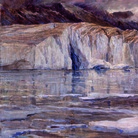 Carlo Cressini, Le gelide acque del lago Märjelen, 1908 circa, Olio su tela, 106 x 198 cm, Verbania, Museo del Paesaggio | © Museo del Paesaggio, Verbania / foto Lorenzo Camocardi