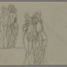 Antonio Canova. Due schizzi per Le tre Grazie Tusnelda dalla Loggia dei Lanzi a Firenze