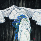 Wen Lipeng, Sinfonia blu, bianca e nera, 2007, Olio su tela, 140 x 140 cm