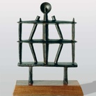 Alberto Giacometti, Homme (Apollon), 1929. Bronzo, 40 x 30,5 x 8,5 cm. Alberto Giacometti-Stiftung, Zurich Dauerleihgabe im Kunstmuseum Winterthur AGD 1318 © Alberto Giacometti Estate / by SIAE in Italy, 2014