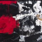 Emilio Vedova, Ciclo 62-B.B.9, 1962 tecnica mista su tela, 148 x 250,5 cm