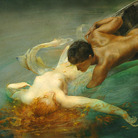 Giulio Aristide Sartorio, La Sirena (Abisso verde), 1893, olio su tela. Torino, GAM - Galleria Civica d&rsquo;Arte Moderna e Contemporanea. Su concessione Fondazione Torino Musei, courtesy &copy; Fondazione Magnani Rocca