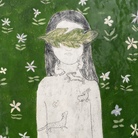 Clémentine De Chabaneix, Ce que je garde, 2025, Ceramica smaltata, 29.7 × 22.5 × 2.2 cm  | Courtesy Dorothy Circus Gallery | © Clémentine de Chabaneix