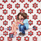 Sabrina Rocca, Love peace smile, 2015, Acrilico su tela, 100 x 100 cm | Courtesy of Sabrina Rocca