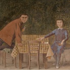 Balthus, Les Joueurs de cartes, 1966-1973, Caseina, olio e tempera su tela | © Museum Boijmans Van Beuningen, Rotterdam