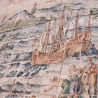 Pavimentazione in maiolica della Chiesa di San Benedetto alla Badia (particolare), Città di Caccamo