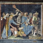 Francesco da Milano, Cinque scomparti ottagonali delle decorazioni di soffitto di soggetto profano, olio su tavola di conifera, Venezia, Antichità Pietro Scarpa