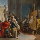 Giovanni Battista Tiepolo, Alessandro e Campaspe nello studio di Apelle, 1725-1730, Olio su tela, 84.2 x 57.4 cm | Courtesy © The Montreal Museum of Fine Arts, Adaline Van Horne Bequest | Foto: © MMFA, Christine Guest