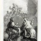 Antiporte della Divina Commedia di Dante Alighieri edito da Zatta, nel 1757