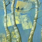 Silvia Paggiarin, Ritorno alla vita: memorie di viaggio, acrilico su carta e collage, 2013