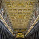 Soffitto della Basilica di San Paolo fuori le Mura a Roma, Immagine tratta dal film 