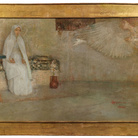 Giulio Bargellini, Annunciazione, 1901, Olio su tela incollata su tavola, 126 x 77 cm, Firenze, Collezione privata