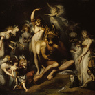 Johann Heinrich Füssli, Titania e Bottom, circa 1790, olio su tela, 217,2 x 275,6 cm