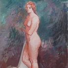 Achille Funi, Nudo di donna, 1930, Olio su tela, 59 x 71 cm