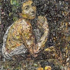 Vik Muniz, Sick Bacchus after Caravaggio (pictures of magazine 2), 2011, stampa digitale, cm 243x188x8