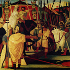 Salvatore Fiume, Assedio di Totila, (1942 – 1952) Olio su tela, cm 170 x 225 Sala Fiume, Palazzo Donini, Perugia