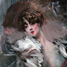 Giovanni Boldini, Busto di giovane donna con nastro bianco fra i capelli, 1912