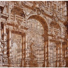 Francesco Galli Bibiena, Arcate di un atrio con statua di Nettuno, Inizio XVIII secolo. Inchiostro e acquerello su carta. Lisbona, Museu Nacional de Arte Antiga