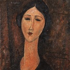 Amedeo Modigliani, Ritratto femminile, 1917, Olio su tela, 46 x 60.4 cm,  Collezione privata | Courtesy of Palazzo Ducale, Genova 2017
