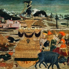 Giovanni di ser Giovanni detto lo Scheggia (San Giovanni Valdarno, Arezzo, 1406‐Firenze,1486), Trionfo della Morte, 1465‐1470. Tempera su tavola, cm 55,5 x 65. Siena, Museo Civico. © 2014 Foto Scala, Firenze‐su concessione Ministero Beni e Attività Culturali