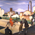 Giovanni Costetti, L’entrata di Cristo in Gerusalemme, 1923-1926 circa, olio su cartone, cm 70 x 101. Firenze, Galleria d'arte moderna di Palazzo Pitti, inv. Giornale 2845. Su concessione del Ministero dei Beni e delle Attività Culturali e del Turismo