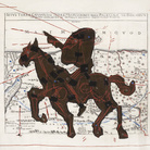 William Kentridge, Promised Land (Situs Terrae Canaan, sive Terrae Promissionis, hodie Palaestinae, Santissime Bibliorum), 2008, Arazzo, 300 x 335 cm, Collezione Gemma De Angelis Testa