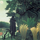 Henri Rousseau. Il candore arcaico in mostra a Palazzo Ducale Venezia dal 6 Marzo al 5 Luglio 2015.  In foto: La Charmeuse de serpents/ L’Incantatrice di serpenti, 1907.