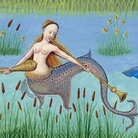 Concerto acquatico (Nettuno colpisce una roccia con il suo tridente trasformandola in un cavallo), Miniatura tratta dal Livre des échecs amoureux moralisés, XV secolo, Parigi, Bibliothèque Nationale de France