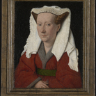 Jan van Eyck, Portrait of Margaret van Eyck, 1439, Courtesy &copy; Musea Brugge, ph: The National Gallery, London