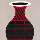 Agostino Iacurci, Anfora Isodoma, Acrilico su tela, 100 x 150 cm