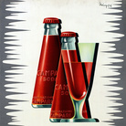 Giovanni Mingozzi, Camparisoda e bicchiere, 1960, Galleria Campari, Sesto San Giovanni (MI)
