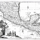 Carta geografica del Messico o sia della Nuova Spagna, presente in Atlante novissimo [..] del sig. Guglielmo de L’Isle, volume primo, edito a Venezia da Albrizzi, 1740-1750