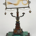 Capelli di Lucrezia Borgia, teca con supporto in malachite (teca 1928 ca), Veneranda Biblioteca Ambrosiana, Milano