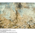 Anselm Kiefer, Christian Rosenkreuz, 1999. Acrylic, lead, dried sunflowers and dried roses, snake skin, 330x560 cm