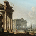 Pietro Bellotti, Capriccio architettonico, cm 49 x 65,4. Londra, collezione privata
