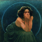Giorgio Kienerk, L’enigma umano: il Silenzio, 1900, Olio su tela, 188 x 220 cm, Pavia, Musei Civici | © Pavia, Musei Civici