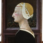 Giovanni di ser Giovanni detto lo Scheggia, Ritratto di donna di profilo, 1460 ca., tempera su tavola, cm 39x27, Paris, Musèe Jacquemart-Andrè, Institut de France