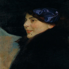 Otto Friedrich, Gabrielle (Ella) Gallia, 1910 circa, Olio su tela, 121 × 39 cm, Belvedere, Vienna | © Belvedere, Vienna