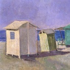 Pasquarosa (Bertoletti Marcelli), Cabine (Capanne sulla spiaggia- Portoferraio), 1927, Roma, Galleria d’Arte Moderna | © Roma Capitale