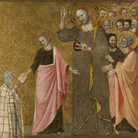Francesco da Rimini, La Visione della Beata Chiara di Rimini, Probabilmente 1333-1340, Tempera all'uovo su legno, trasferita dal supporto originale, 60 x 55 cm | Credit Line: The National Gallery, London , Bought, 1985 | © The National Gallery, London