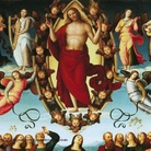 Perugino, Ascensione, particolare. Sansepolcro, Cattedrale