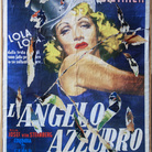 Mimmo Rotella, L’angelo azzurro, 1990. Decollage su tela, cm 100x70
