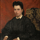 Giovanni Fattori, Ritratto della prima moglie Settimia Vannucci, 1865 ca., Olio su tela, cm. 85x70, Roma, Galleria Nazionale d’Arte Moderna e Contemporanea
